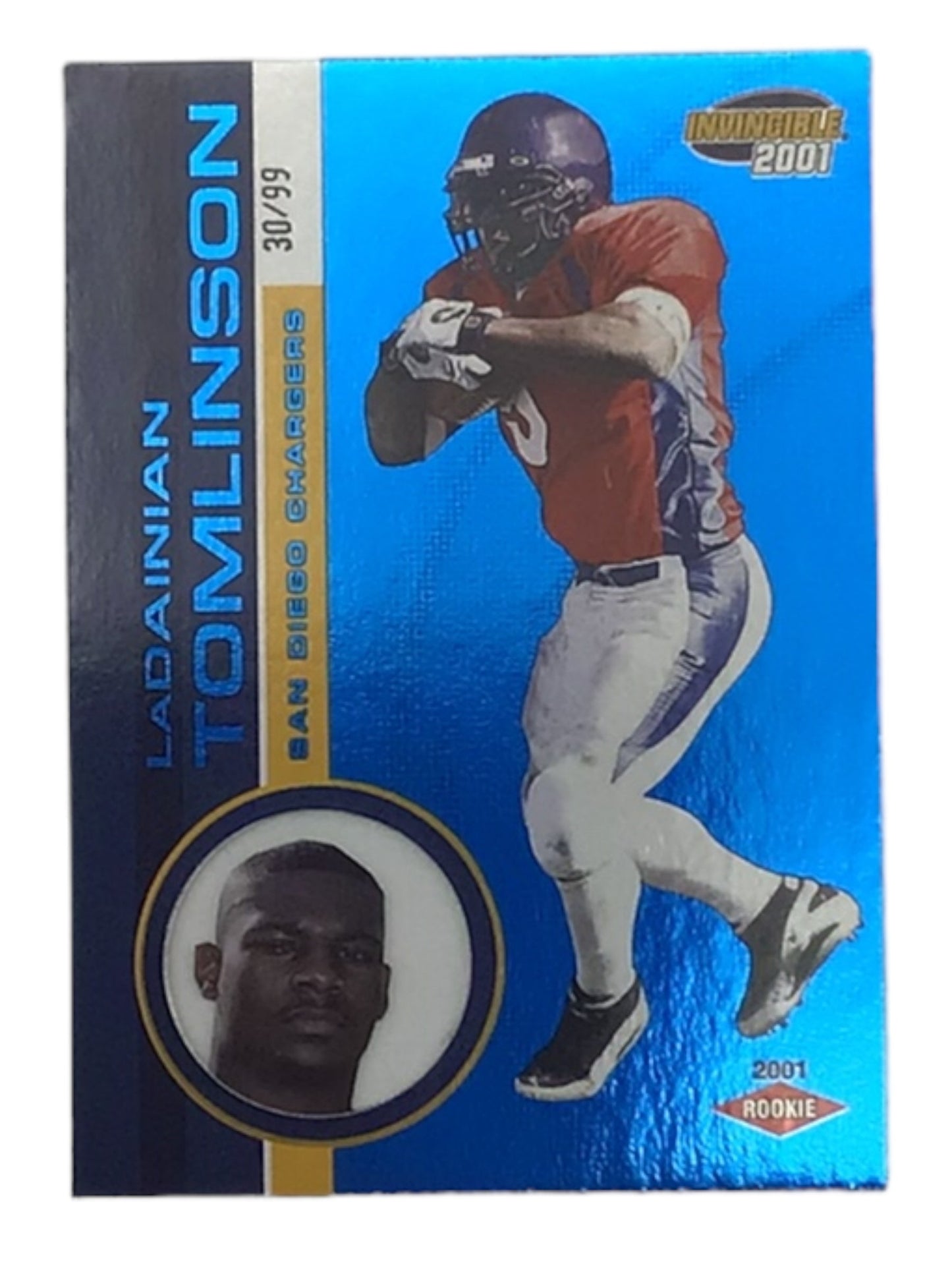 2001 Victory Ladanian Tomlinson RC Blue /99 SP