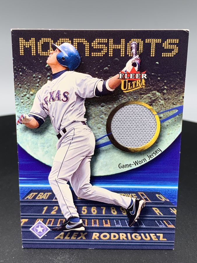 2002 Fleer/Skybox Moonshots Alex Rodriguez Game Worn Jersey Rangers