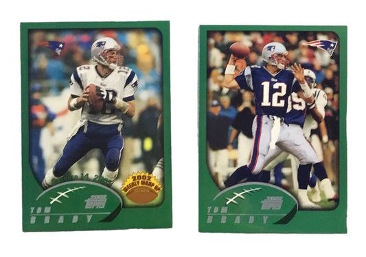 2002 TOPPS NFL FOOTBALL COMPLETE (385) W/ 75 ROOKIE CARDS TOM BRADY