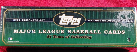 2002 Topps Baseball MLB Complete Set Series 1 & 2 Factory Sealed 718 Cards