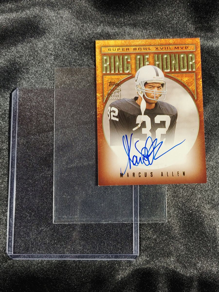 2002 Topps Ring of Honor Autograph SB XVIII MVP Marcus Allen Oakland Raiders