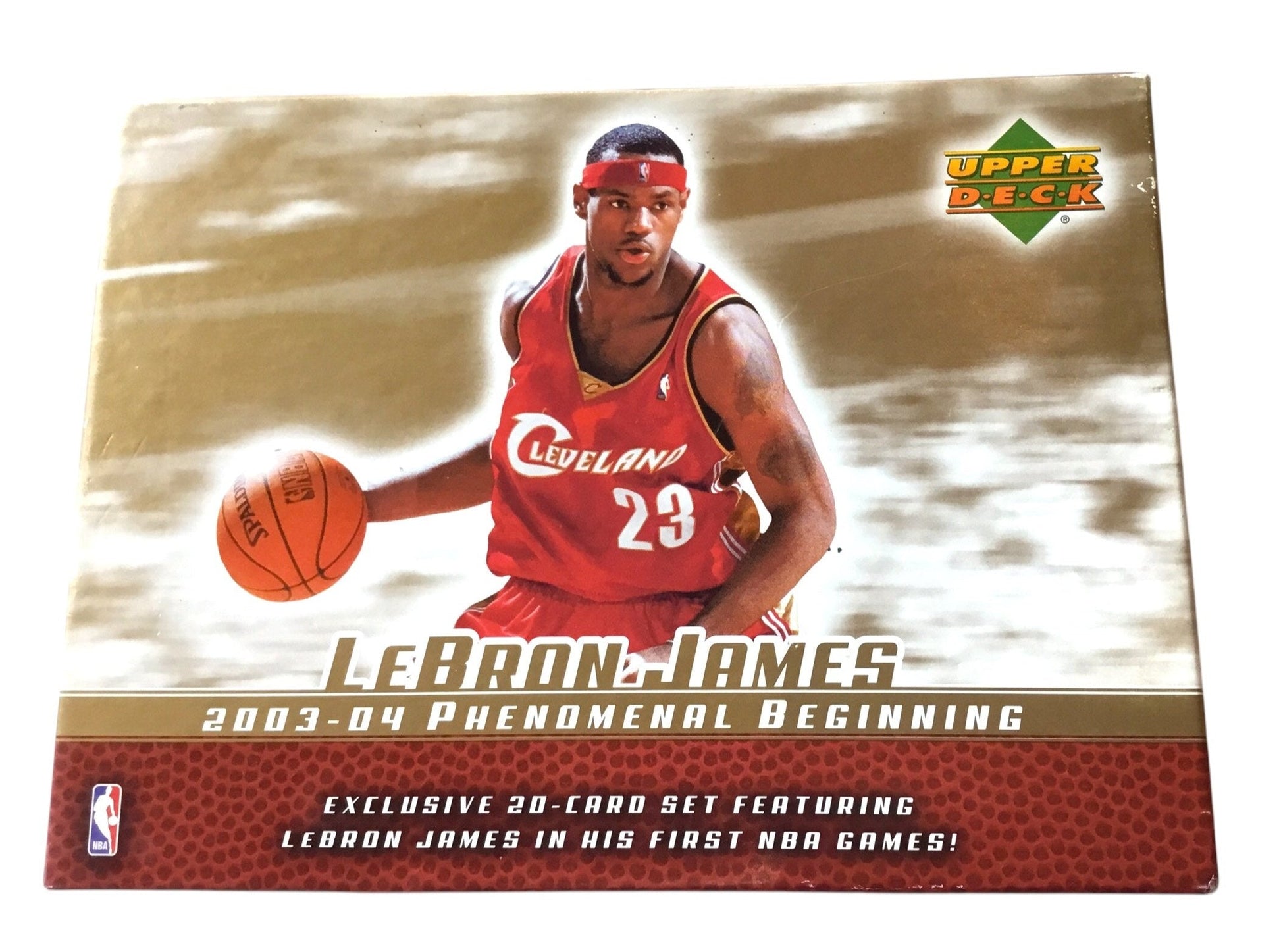 2003-04 Upper Deck LeBron James Phenomenal Beginnings 20-Card Set Box Plus 1 #9 Gold Card