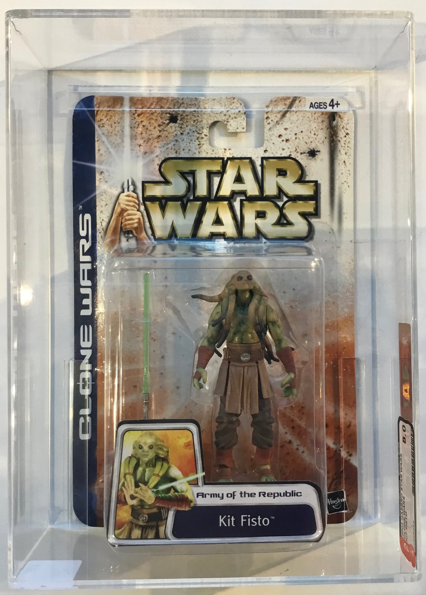 2003 Hasbro Star Wars Clone Wars Kit Fisto Graded 8.0