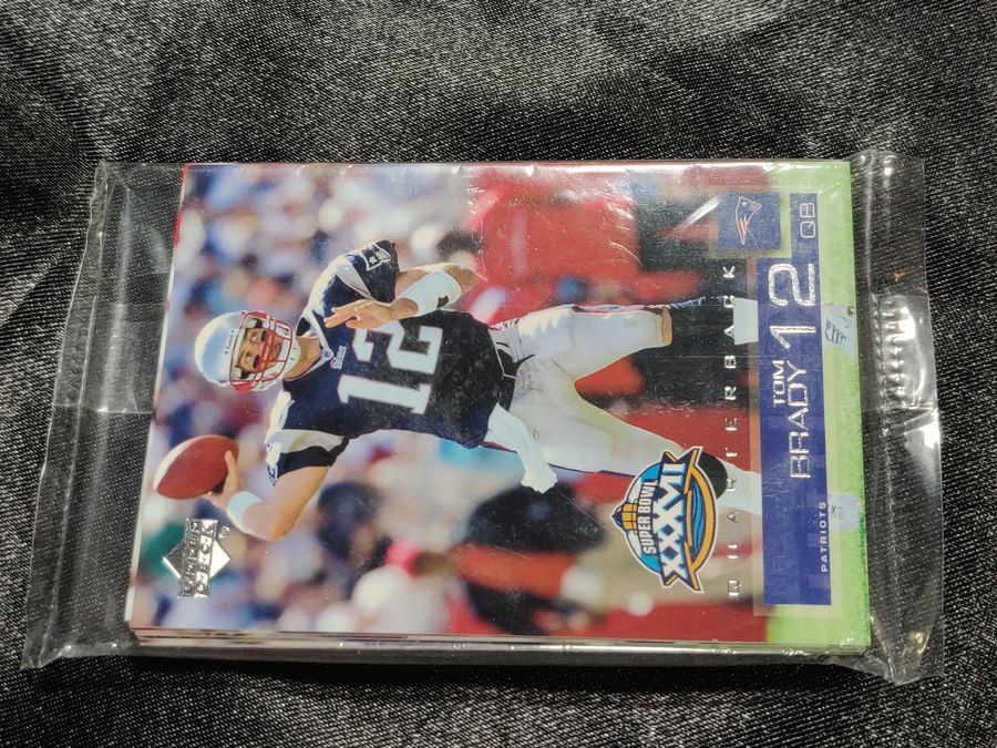 2003 Upper Deck Super Bowl 37 XXXVII 10 Card Set Tom Brady Unopened Sealed