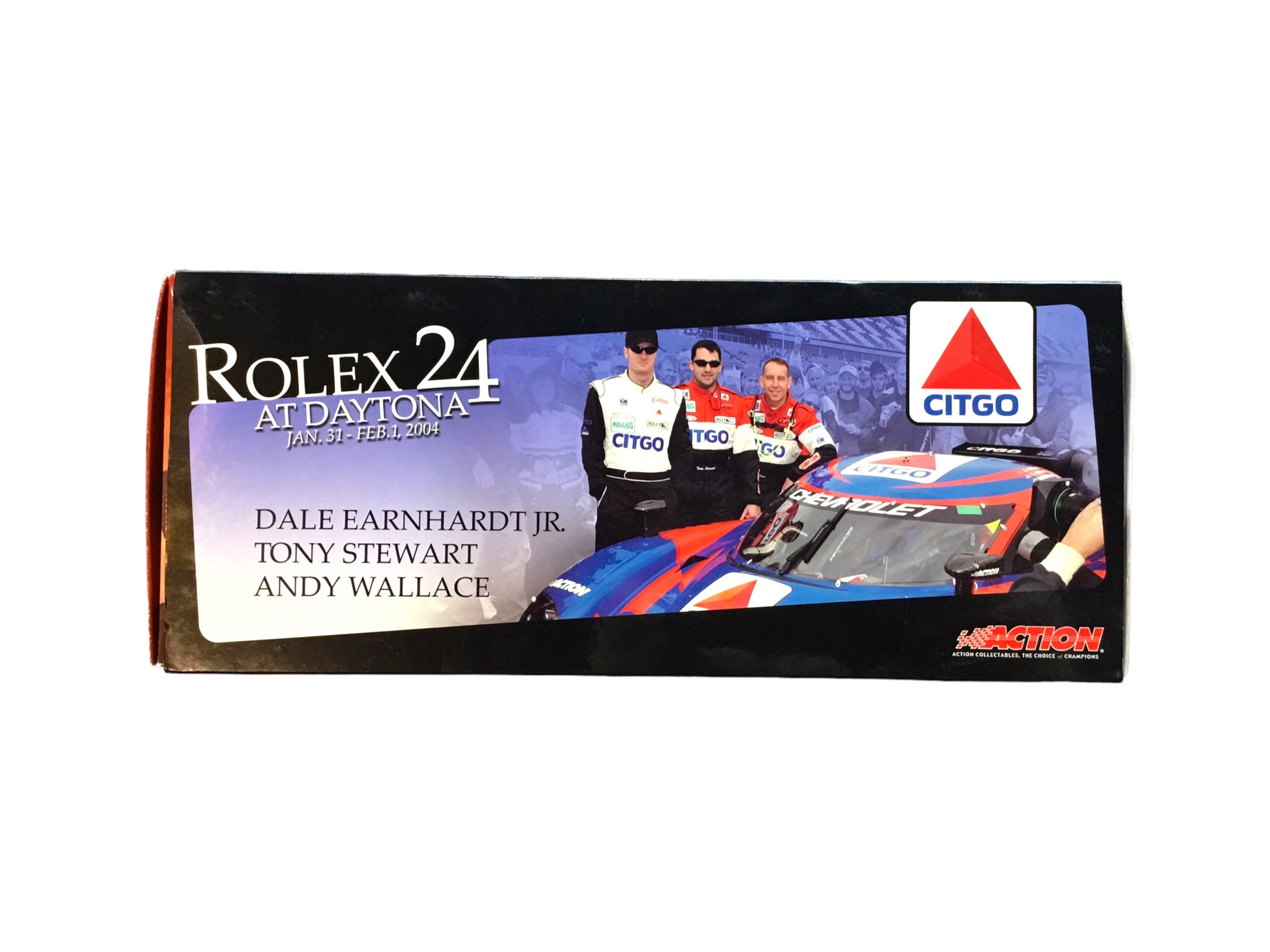 2004 D. Earnhardt Jr., T Stewart, A Wallace Citgo Rolex 24 Prototype Action 1:18 Like new