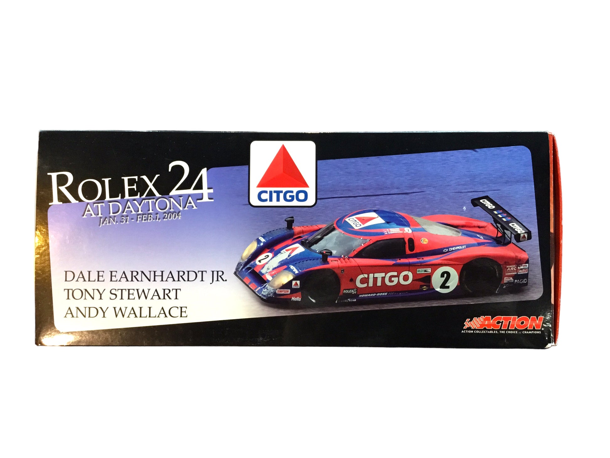 2004 D. Earnhardt Jr., T Stewart, A Wallace Citgo Rolex 24 Prototype Action 1:18 Like new