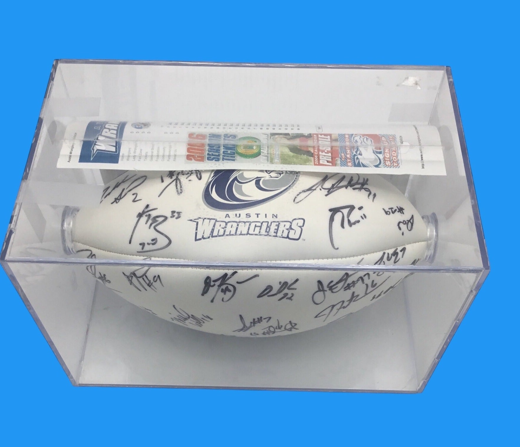 2005 AUSTIN WRANGLERS FOOTBALL, ARENA LEAGUE Autographed