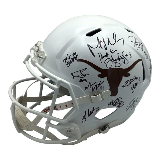 2005 Texas Longhorns Signed Helmet 24 Signatures - Beckett Certified