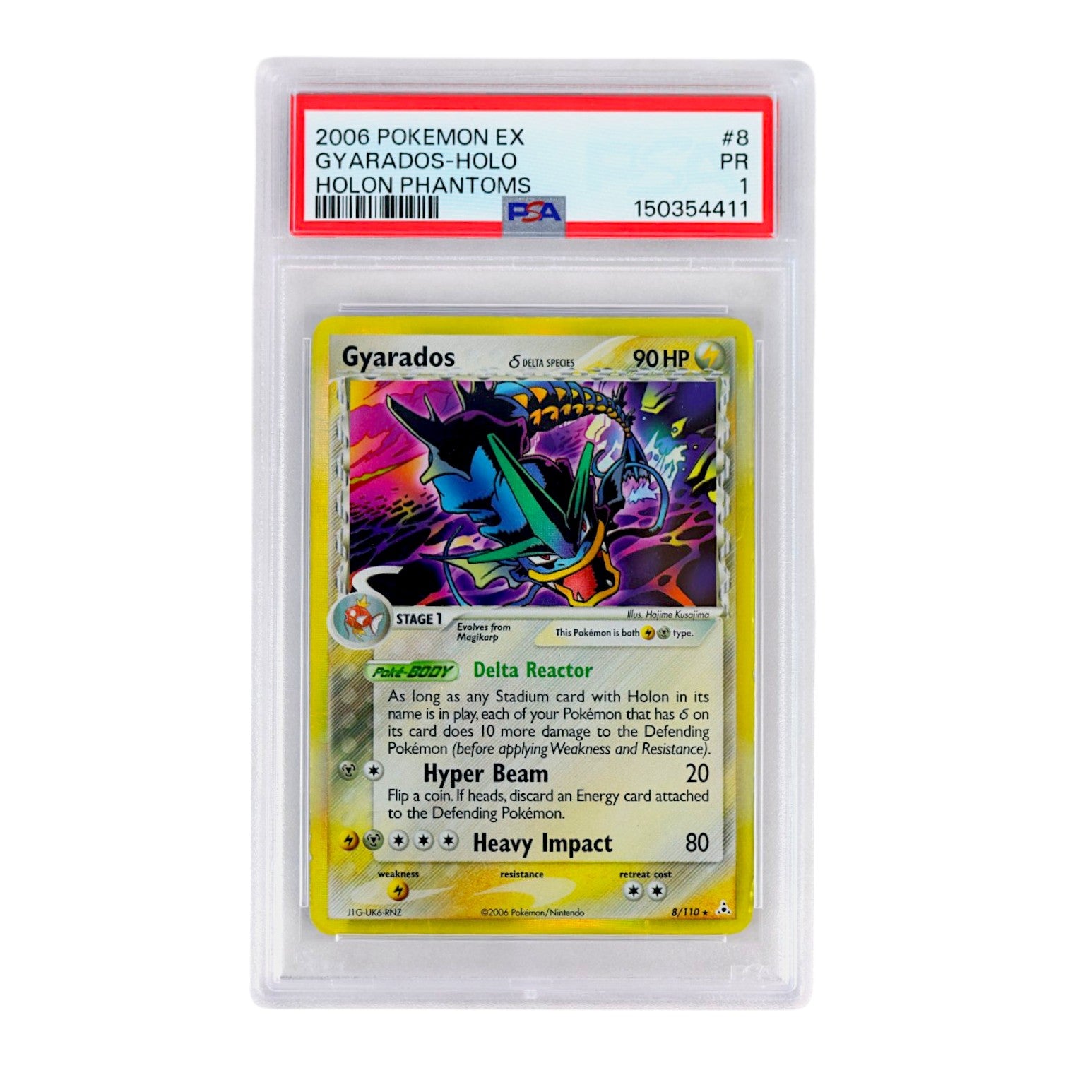 2006 Gyarados - Holo #8 PSA 1
