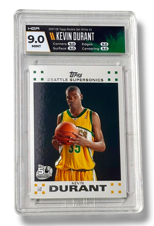 2007 Topps Rookie Set White Kevin Durant #2 HGA 9 Mint - #GC20JGD6JV
