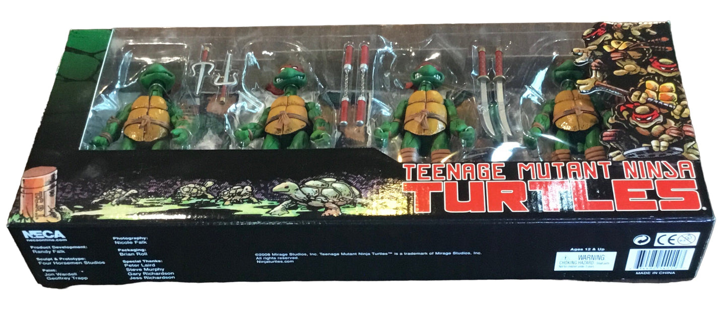 2008 NECA Teenage Mutant Ninja Turtles 4 Pack In Color Mirage Comics (TMNT)