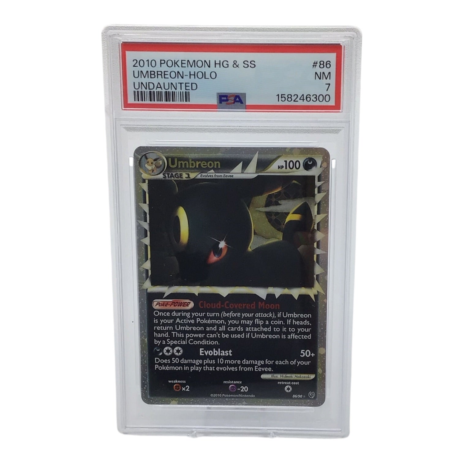 2010 Umbreon Holo #86 PSA 7