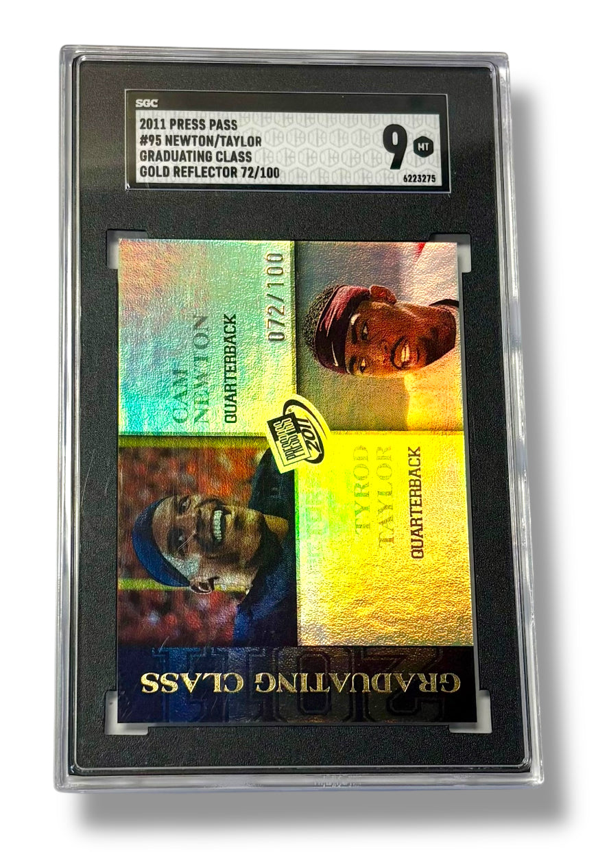 2011 Press Pass #95 Cam Newton Tyrod Taylor Gold Holo /100 RC SGC 9 - 6223275