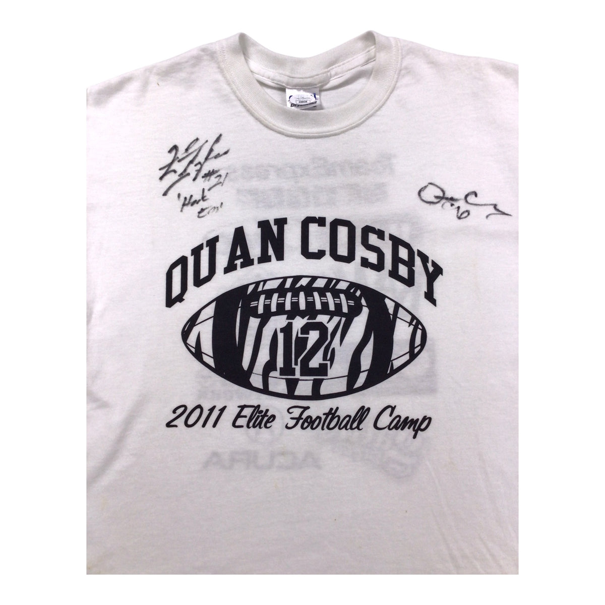 2011 Quan Cosby Elite Football Camp Signed T-Shirt – Texas Longhorns - Size M
