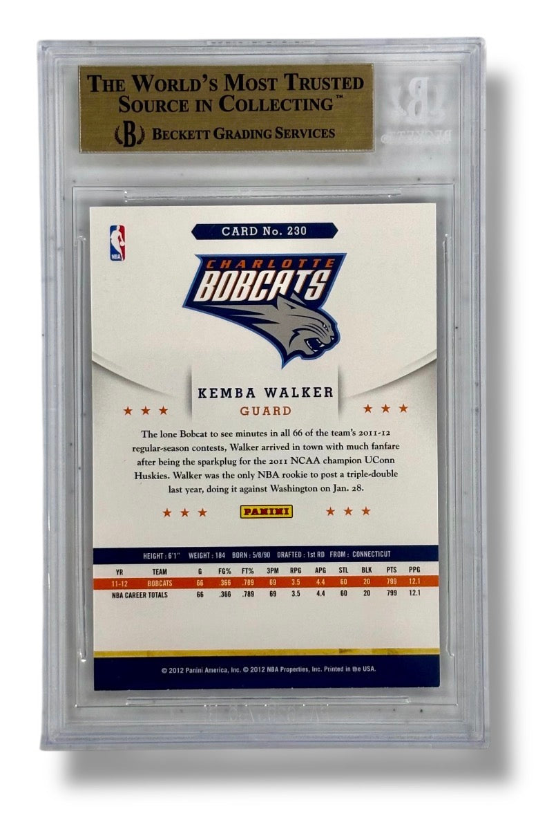 2012-13 NBA Hoops #230 Kemba Walker RC Rookie BGS 9.5 Gem Mint - 0013420742