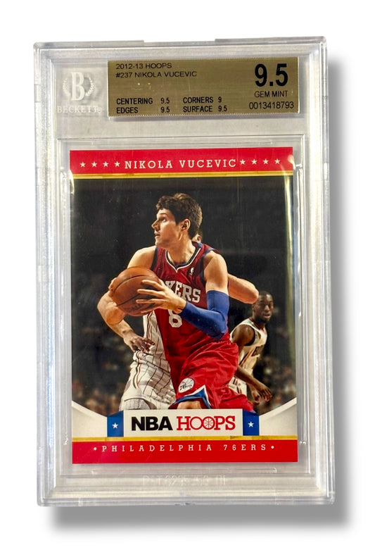 2012-13 NBA Hoops #237 Nikola Vucevic Rookie RC BGS 9.5 Gem Mint - 0013418793