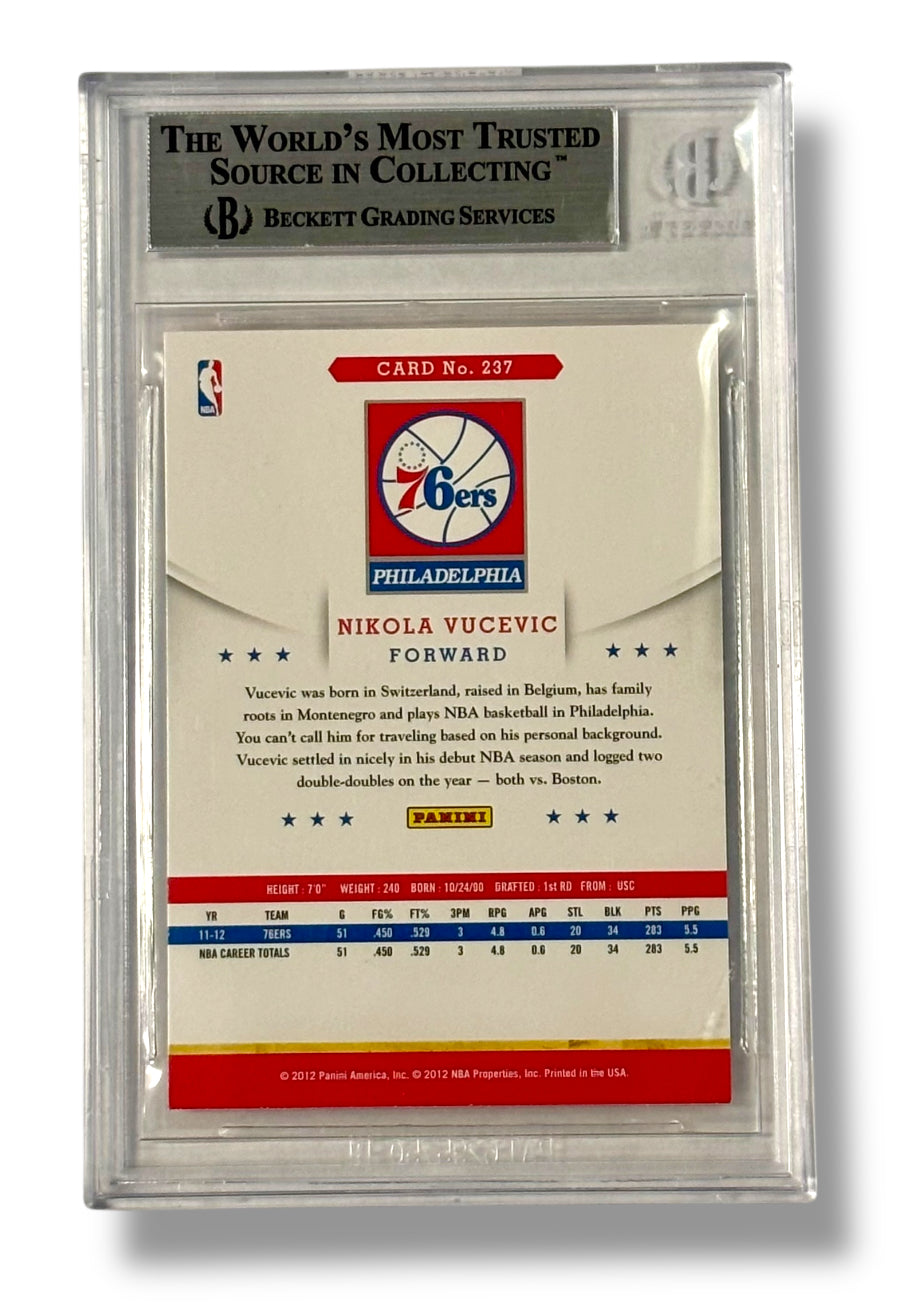 2012 NBA Hoops #237 Nikola Vucevic Rookie RC BGS 9 Mint - 0013418792