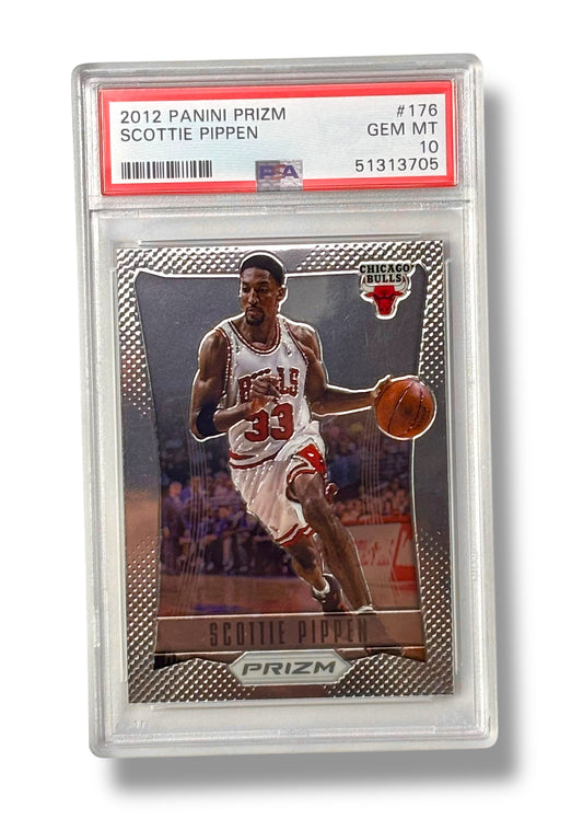 2012 Panini 1st Edition Prizm Basketball #176 Scottie Pippen PSA 10 - 51313705