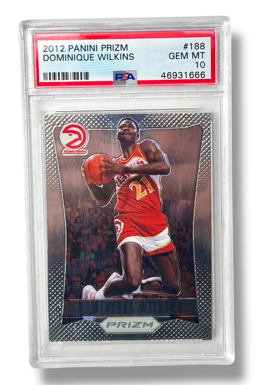 2012 Panini 1st Edition Prizm Basketball #188 Dominique Wilkins PSA 10 - 46931666