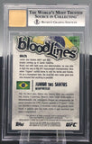 2012 Topps UFC Finest Junior dos Santos Bloodlines BGS 9 AUTO 9 #BL-JDS