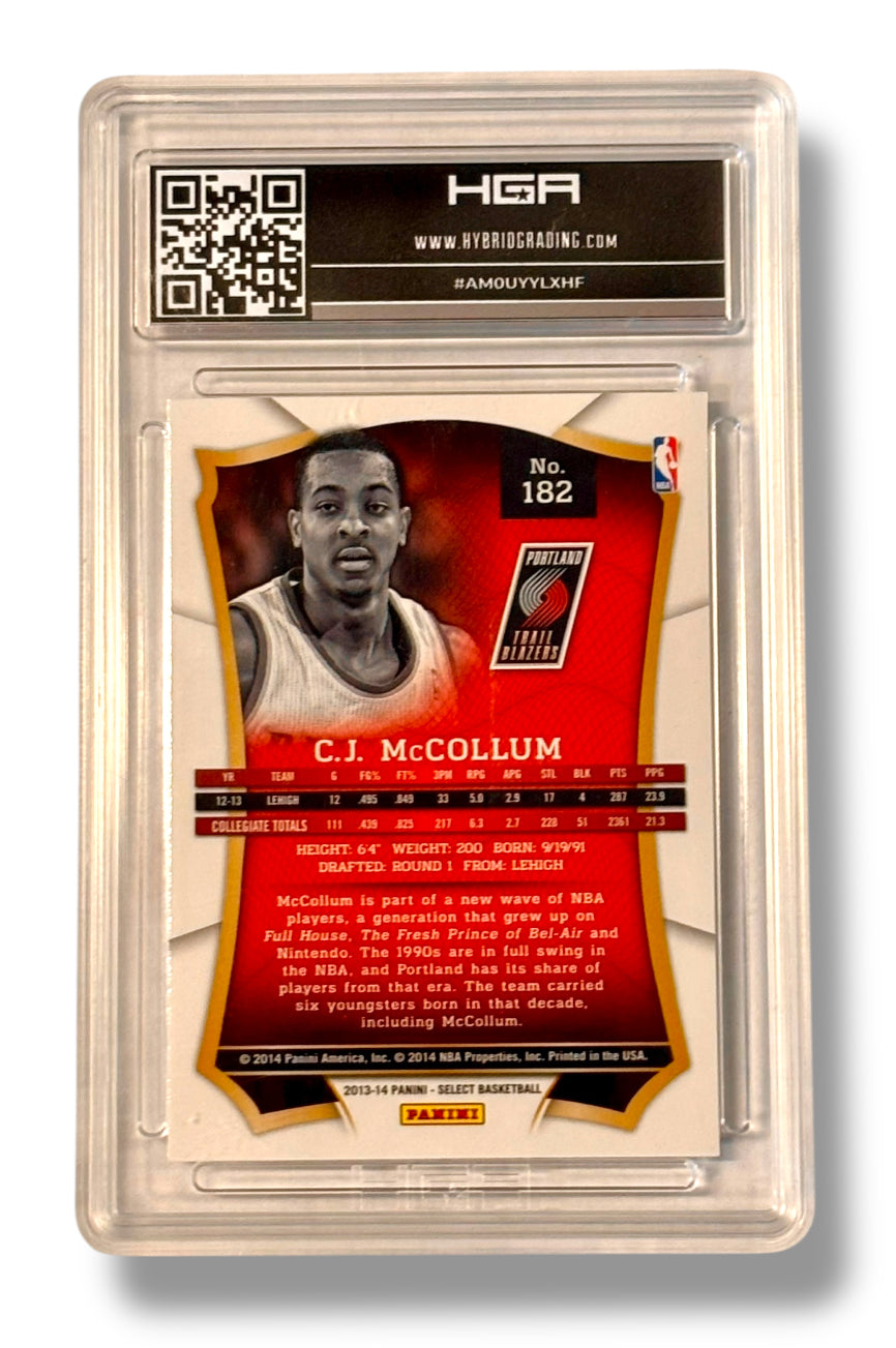 2013 Panini Select Rookies #182 CJ McCollum Rookie RC HGA 9.5 - #AM0UYYLXHF