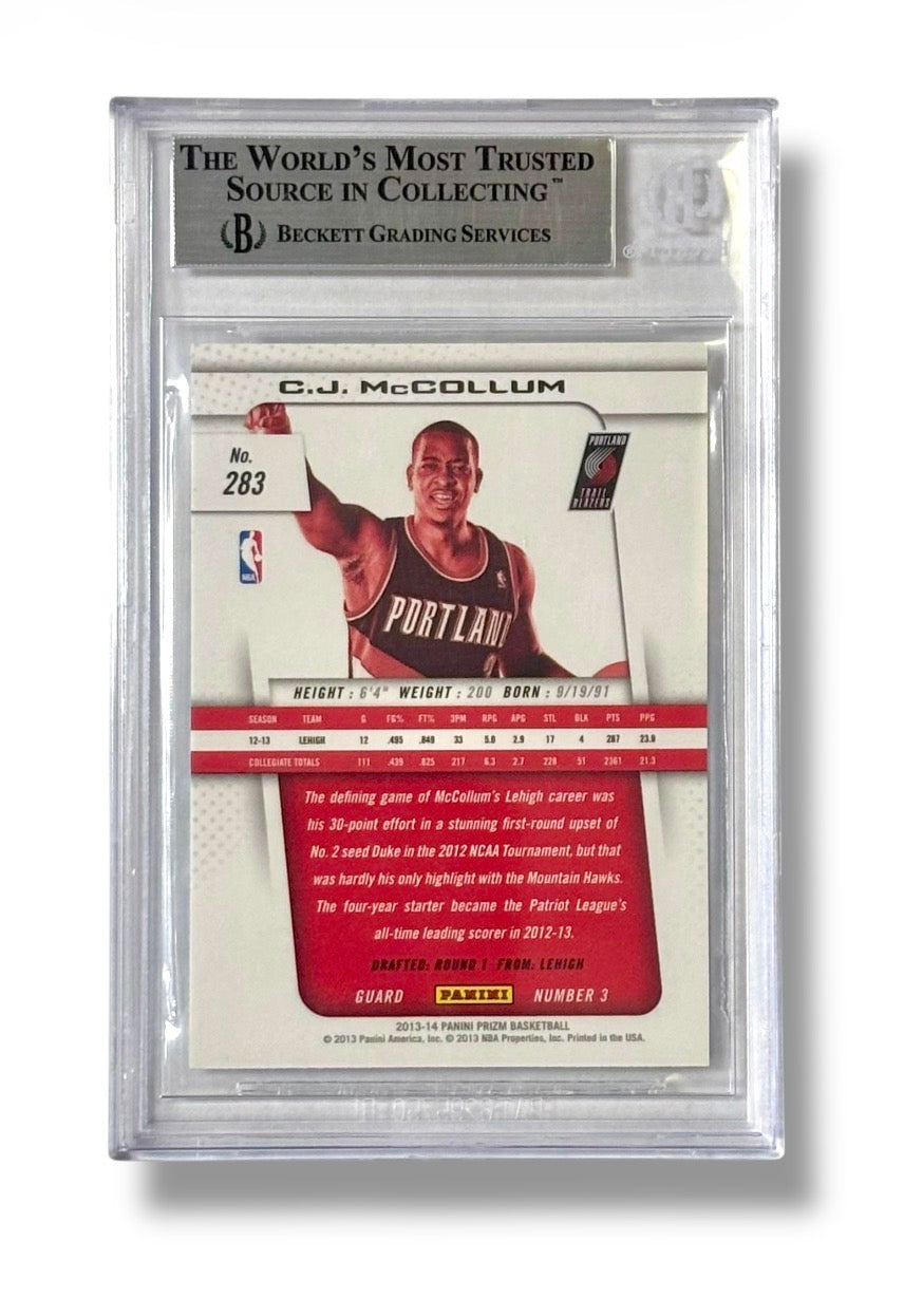 2013 Prizm #283 C.J. McCollum Rookie RC BGS 8.5 - 0013486100