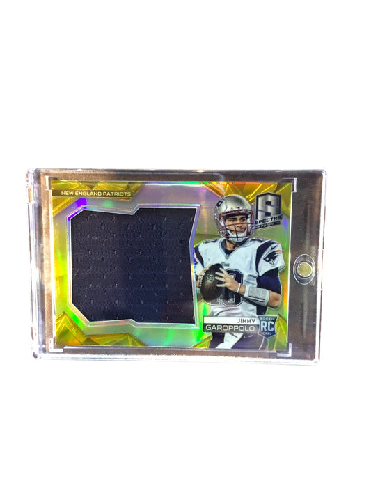 2014 Panini Spectra Jumbo Jerseys Gold Prizm 17/25 Jimmy Garoppolo Rookie RC