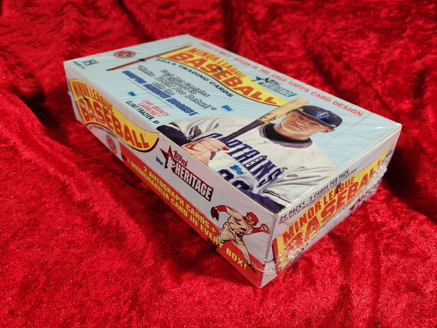 2014 Topps Heritage Minor League Baseball Hobby Box 1965 Design 24 Packs 9 Cards per Pack