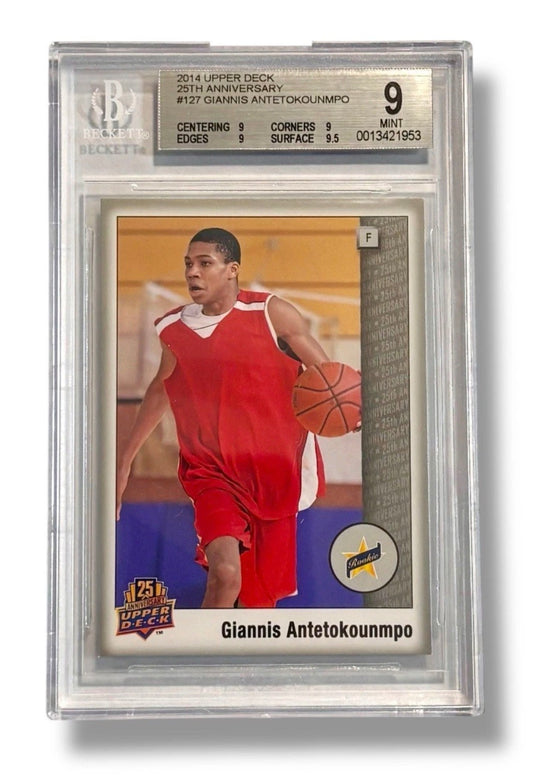 2014 Upper Deck 25th Anniversary #127 Giannis Antetokounmpo RC BGS 9 - 0013421953