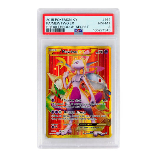 2015 Mewtwo EX #164 PSA 8