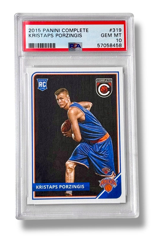 2015 Panini Complete #319 Kristaps Porzingis Rookie RC PSA 10 - 57058458