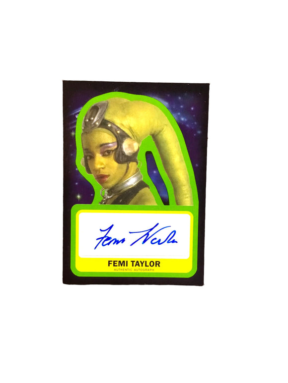 2015 Star Wars Journey to The Force Awakens Autograph Femi Taylor as Oola Auto