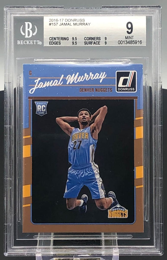 2016-17 Donruss Jamal Murray BGS 9 Rookie RC Nuggets #157