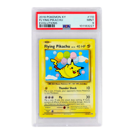 2016 Flying Pikachu #110 PSA 9