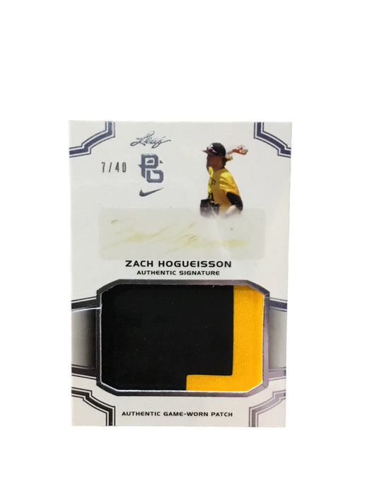 2016 Leaf Patch Autographs Zach Hogueisson 7/40