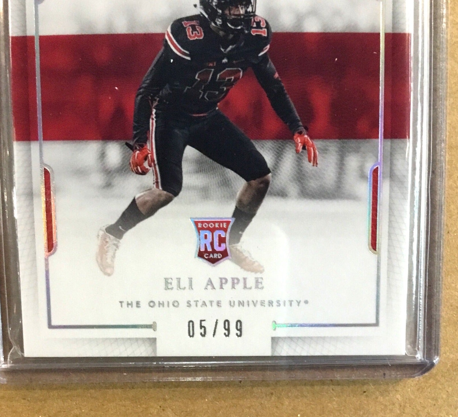 2016 Panini National Treasures Collegiate #102 Eli Apple AU RC /99