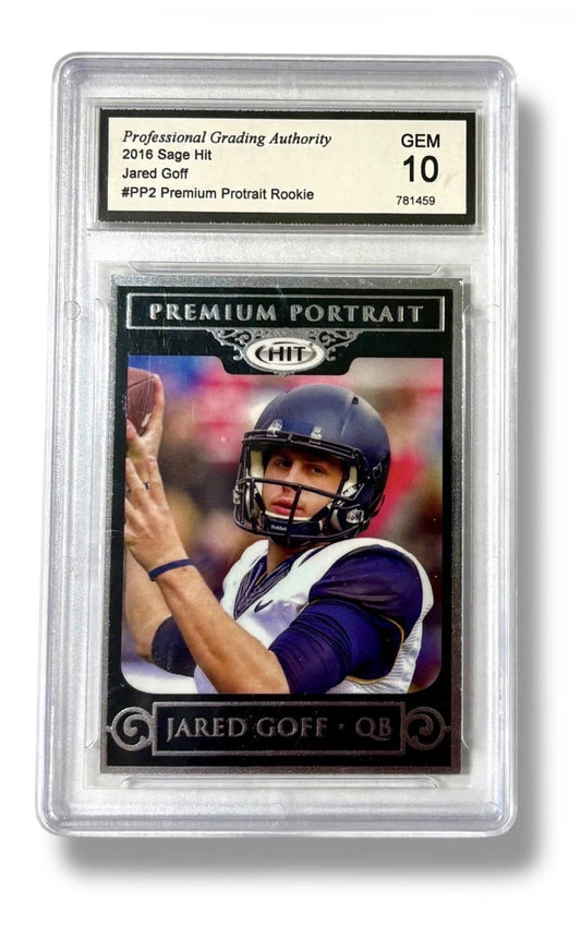 2016 Sage Hit #PP-2 Jared Goff Rookie RC PGA 10 - 781459