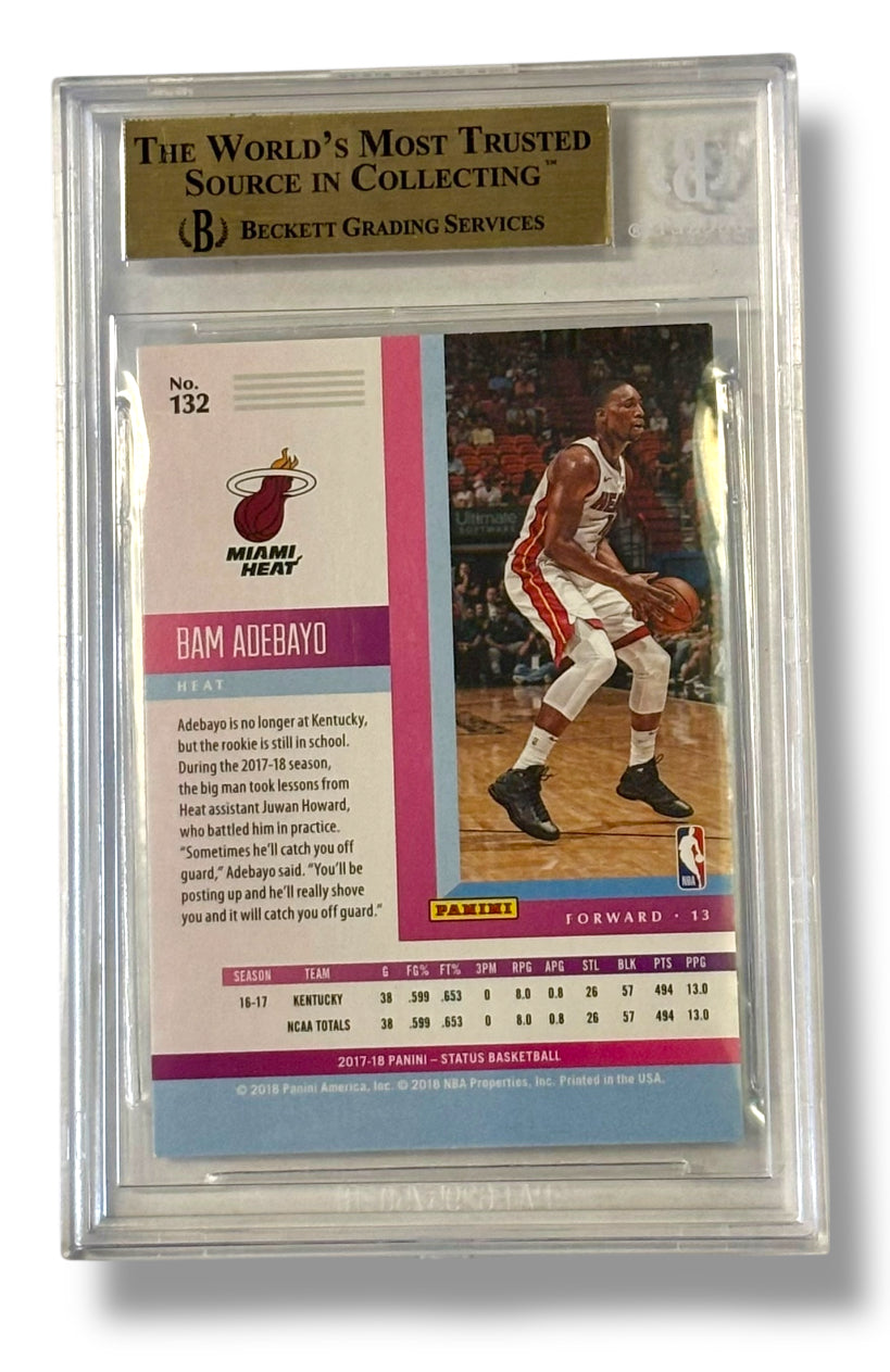 2017-18 Panini Status #132 Bam Adebayo Rookie RC BGS 9.5 - 0013418791