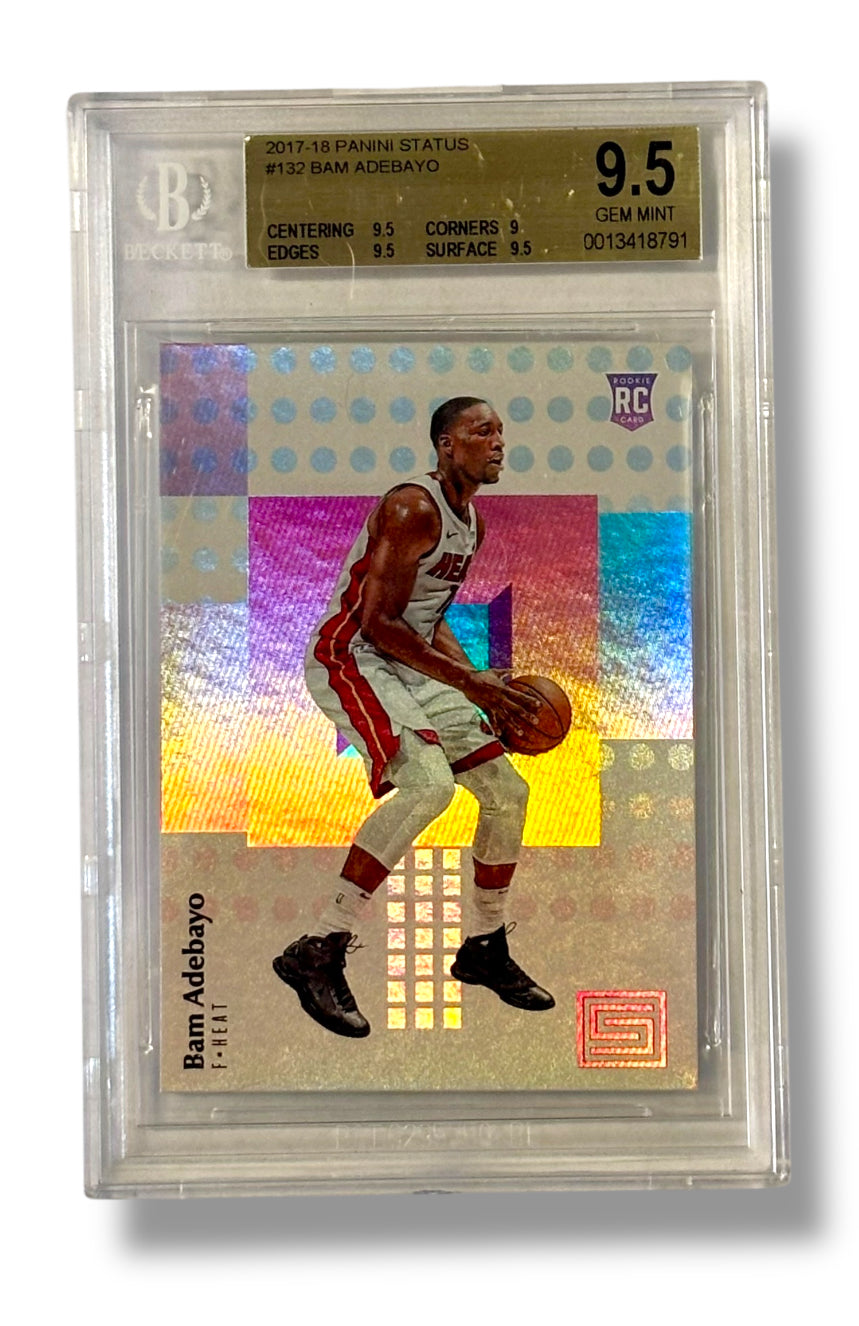 2017-18 Panini Status #132 Bam Adebayo Rookie RC BGS 9.5 - 0013418791