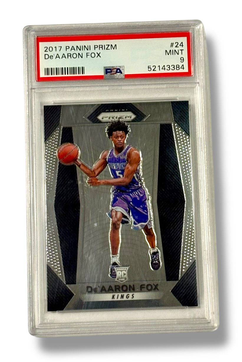 2017 Panini Prizm #24 De'Aaron Fox Rookie RC PSA 9 - 52143384
