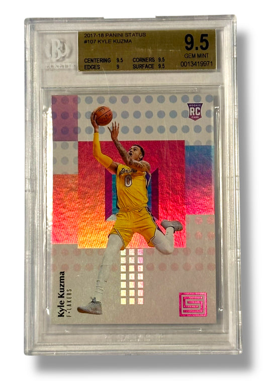 2017 Panini Status #107 Kyle Kuzma Rookie RC BGS 9.5 Gem Mint - 0013419971