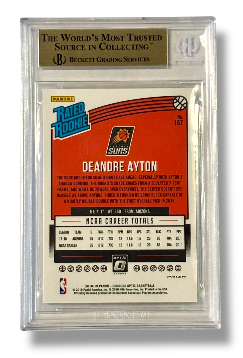 2018-19 Donruss Optic Shock #157 RR DeAndre Ayton RC BGS 9.5 - 0013419841