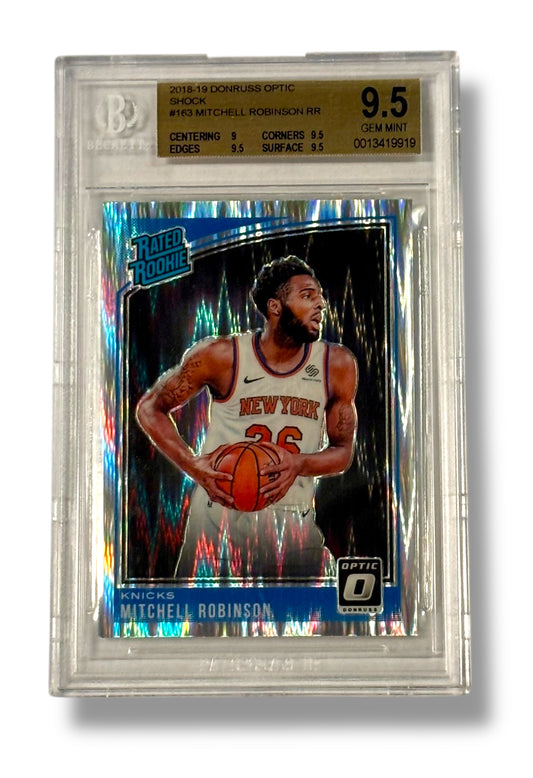 2018 Optic Shock #163 Mitchell Robinson Rookie RC BGS 9.5 - 0013419919