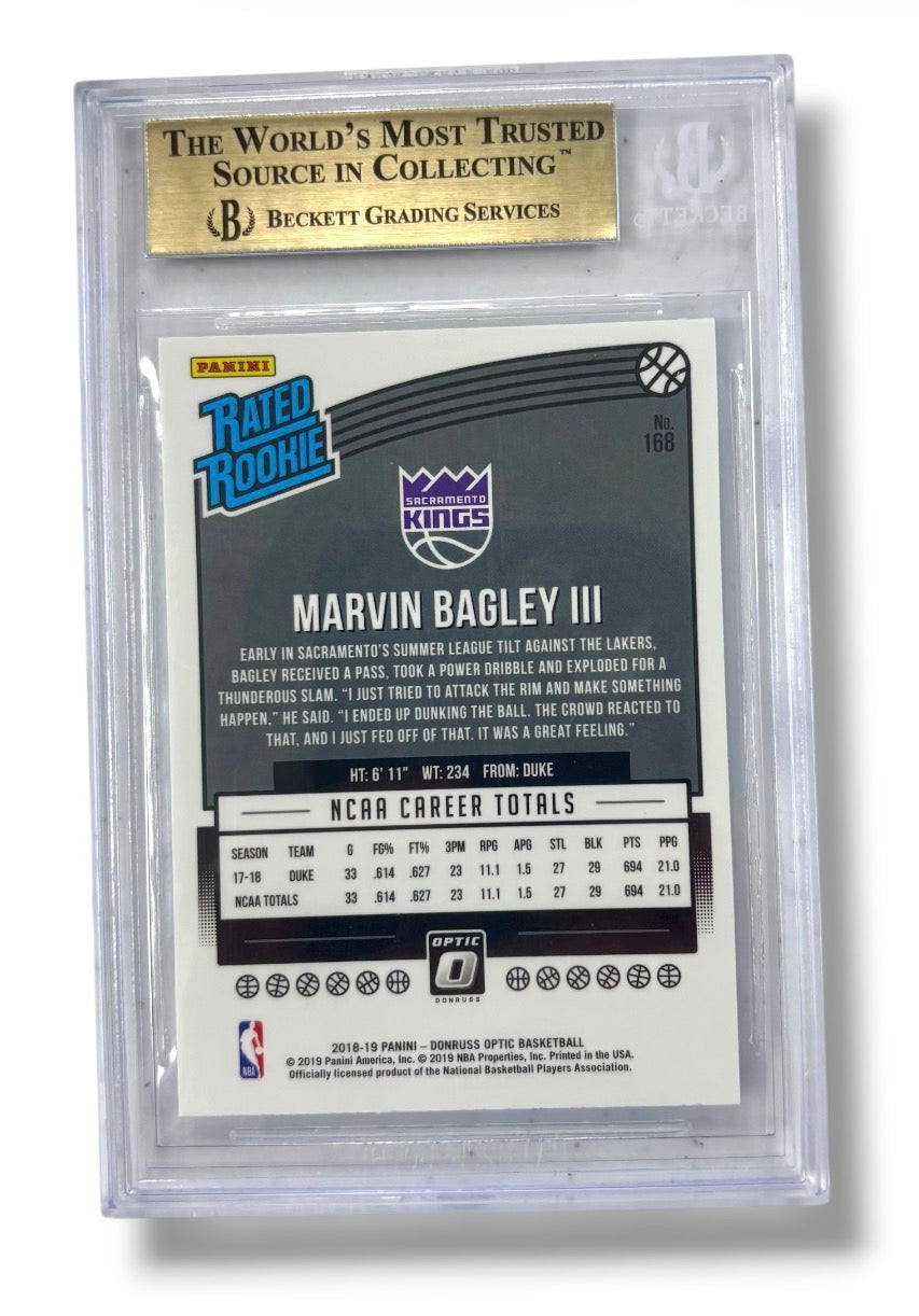2018 Panini Donruss Optic Marvin Bagley III RC Rookie BGS 9.5 - 0013485900