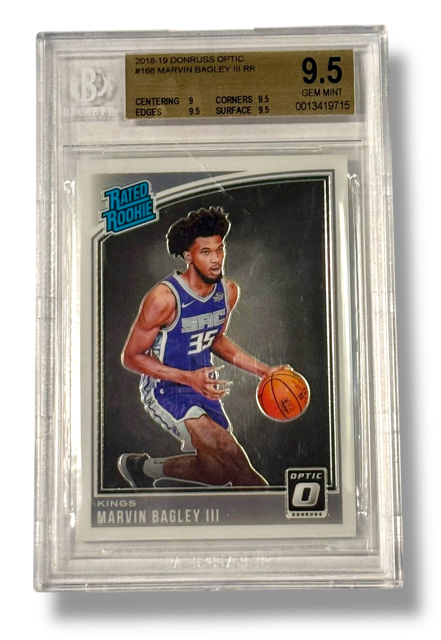 2018 Panini Optic #168 Marvin Bagley III Rookie RC BGS 9.5 - 0013419715