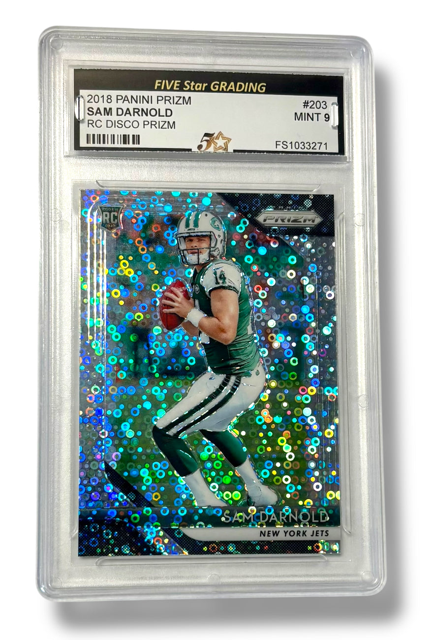 2018 Panini Prizm #203 Disco Sam Darnold Rookie RC FSG 9 - FS1033271