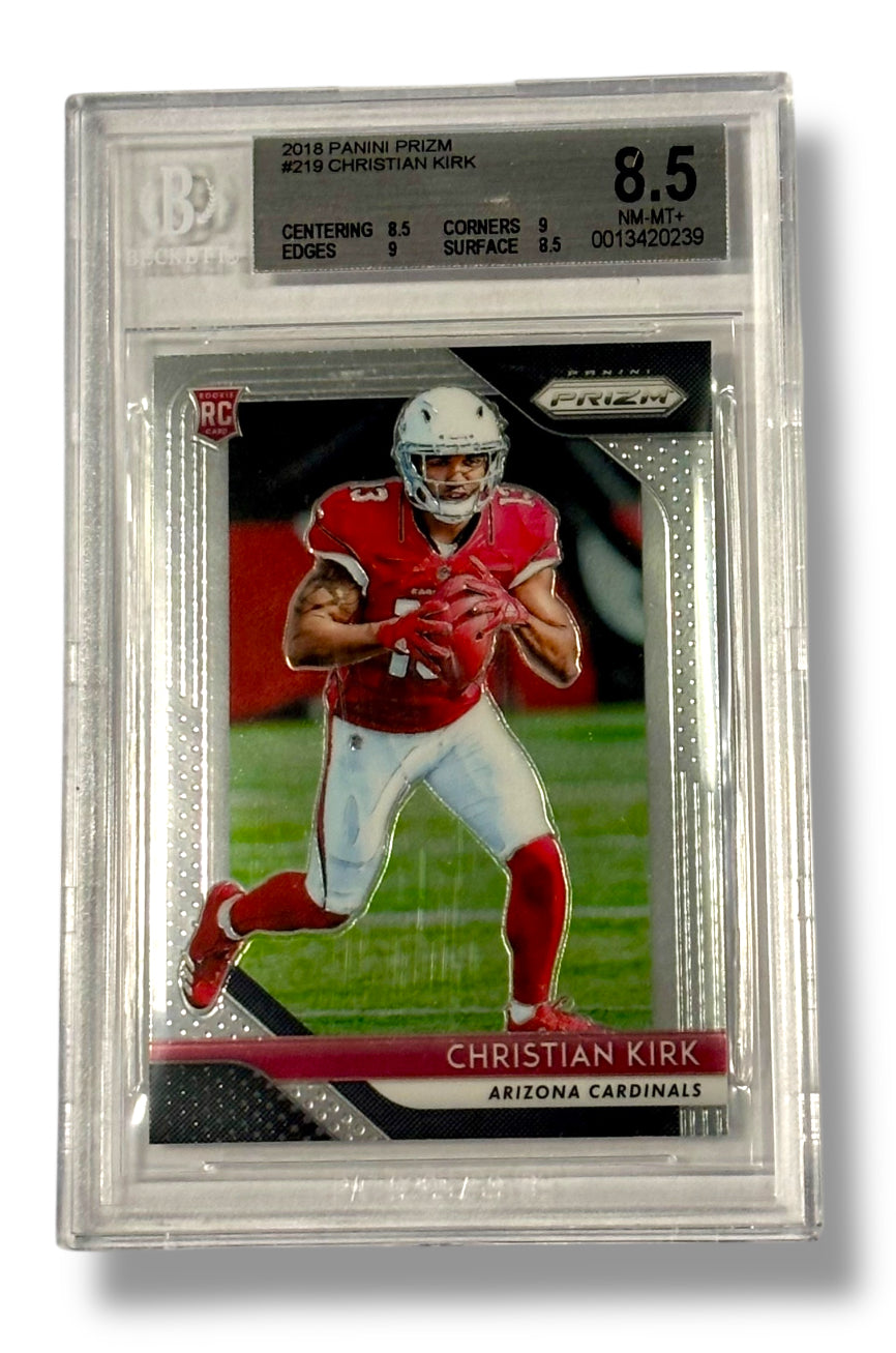 2018 Panini Prizm #219 Christian Kirk Rookie RC BGS 8.5 - 0013420239