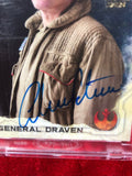 2018 Topps Star Wars Signature Series general Draven Auto #10 #48/77
