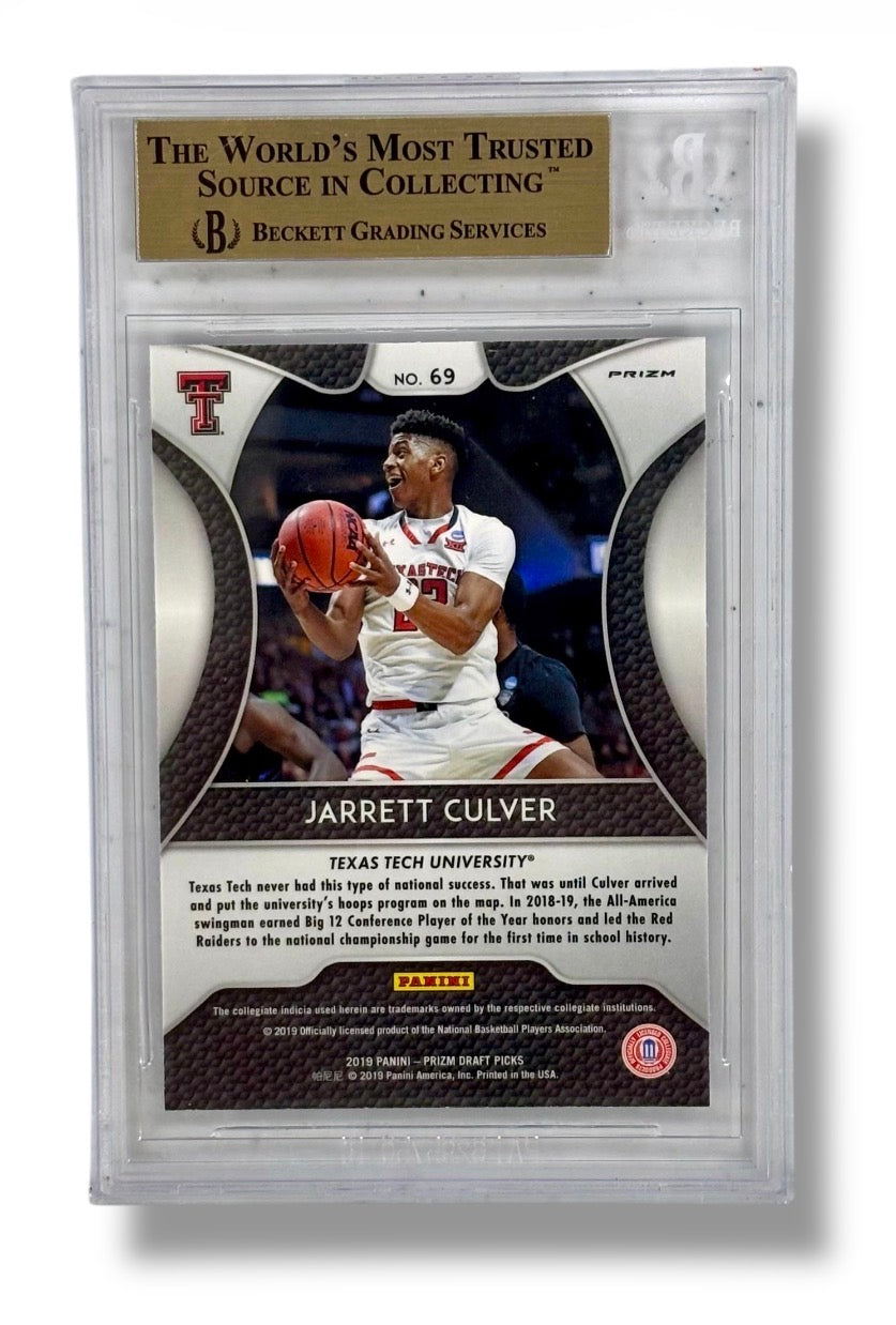 2019-20 Panini Prizm Draft Picks Silver Jarrett Culver RC BGS 9.5 Gem Mint - 0013418856