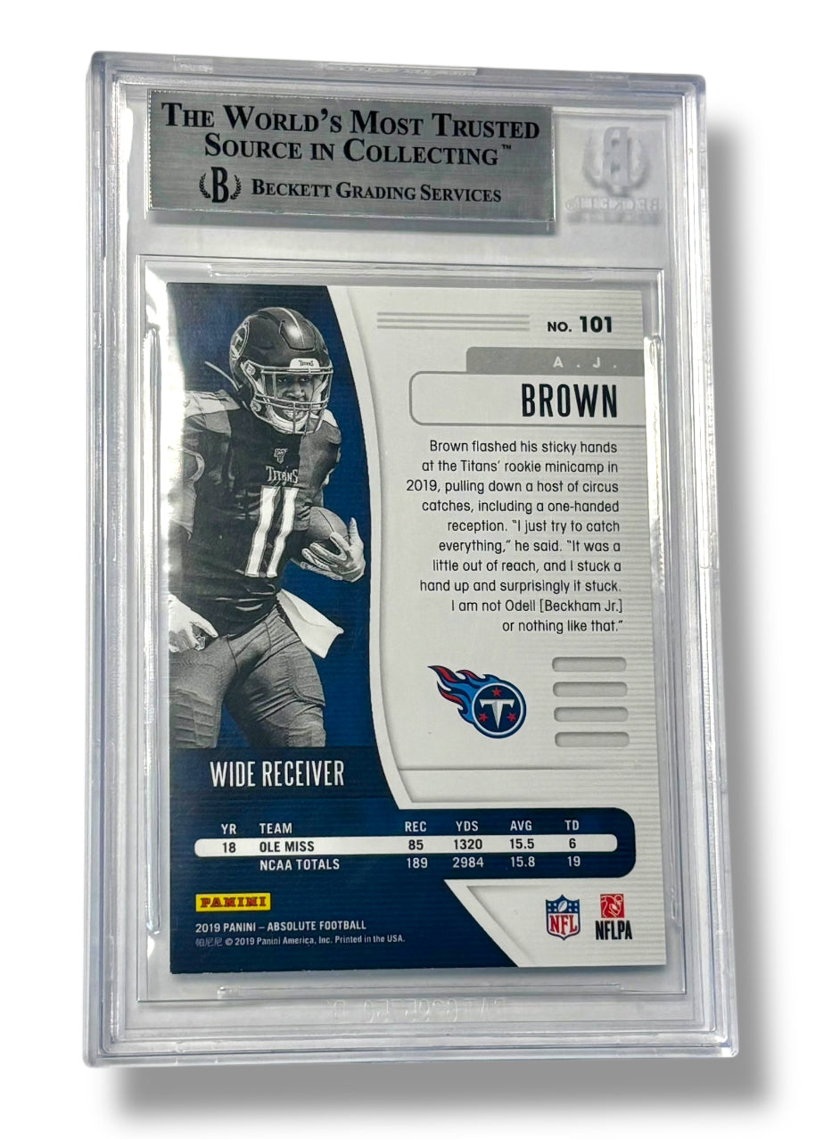 2019 Absolute #101 AJ Brown Rookie RC BGS 8.5 - 0013419201